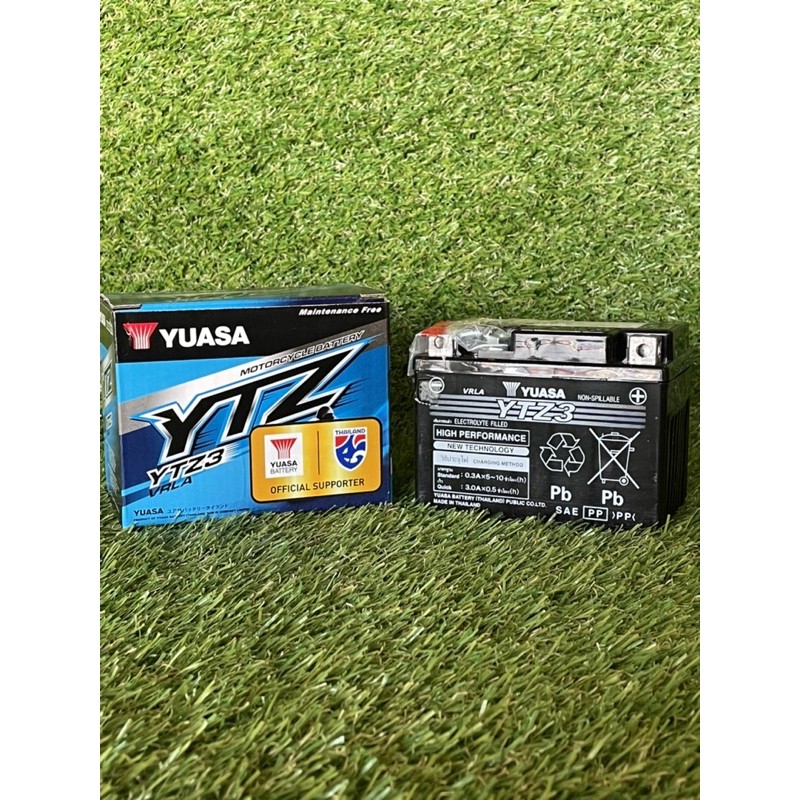 แบตเตอรี่ YTZ3 YUASA 🔥พร้อมส่ง🔥 แบตใหม่ ไม่ตกค้าง 🌟
