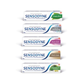 SENSODYNE TOOTHPASTE 100G เซ็นโซดายน์ ยาสีฟัน หลอดขนาด 100 กรัม (เลือกสูตร)