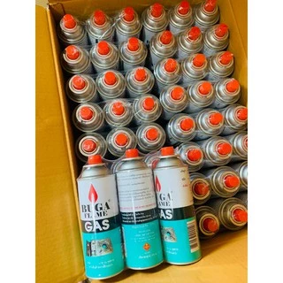 [48 กระป๋อง] BUGA FLAME น้ำหนักรวมกระป๋อง 355 กรัม ฝาแดง แก๊สกระป๋อง แก๊สเตาปิคนิค รบกวนส่ง 1 ชิ้น/ออเดอร์