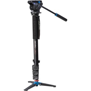 Benro A48FDS4 Series 4 Aluminum Monopod with 3-Leg Locking Base and S4 Video Head