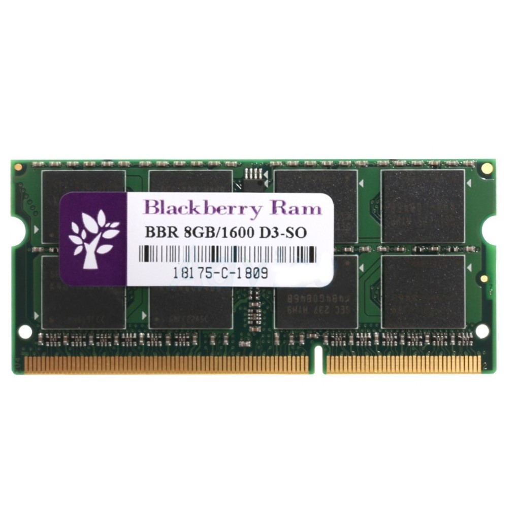 Blackberry RAM(แรมโน้ทบุ๊ค) DDR3 - 8GB/1600 NoteBook  (16 Chip)