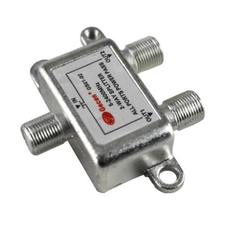 Mastersat Splitter 3 ways ตัวแยก 3 จุด ทีวีดิจิตอล หรือ จานดาวเทียม All Port Power Pass ความถี่ 5-2400Mhz Signal