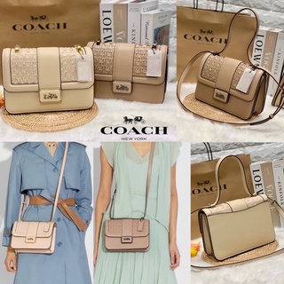 COACH ALIE SHOULDER BAG WITH WEAVING ((C2277))