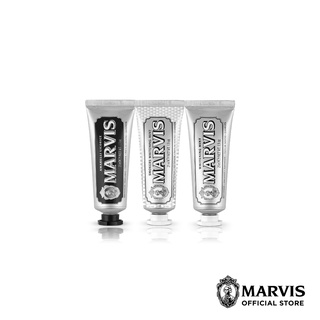 [ Travel Size Pack 3 Pcs. ]  Marvis Amarelli Licorice 25ML + Marvis Smokers Whitening Mint 25ML + Marvis Whitening Mint