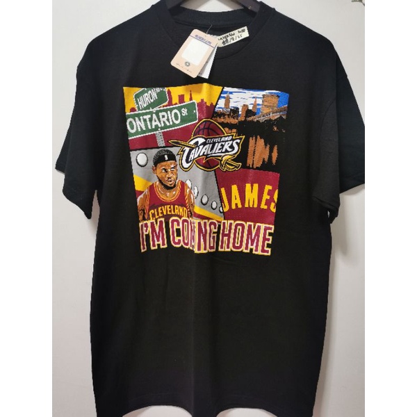 เสื้อยืด เสื้อบาส nba majestic lebron james cleveland cavaliers