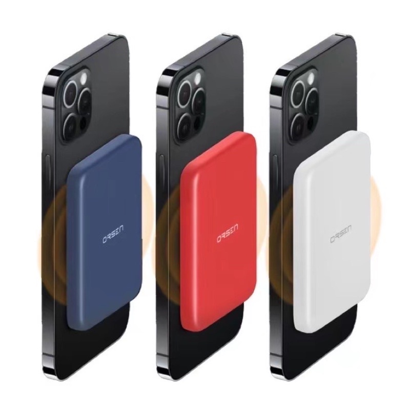 แบตสำรองไร้สาย Power bank Eloop EW50 Magnetic 4200mAh Battery Pack PowerBank พาวเวอร์แบงค์ Wireless 