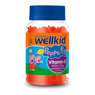 ✈️PRE-ORDER✈️ วิตามิน D ชนิดกัมมี่สำหรับเด็ก Vitabioics Wellkid Peppa Pig Vitamin D 400IU