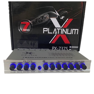 ปรีแอมป์รถยนต์ ปรีแอมป์ 7 แบนด์ PLATINUM PX-737S โมโรงงาน ท้ายทิฟฟานี พร้อมปลักหลัง รุ่น PX-737S