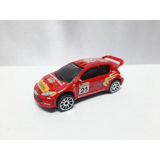 Majorette Peugeot 206 WRC สีแดง เบอร์ 21