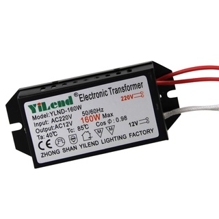 ▤▫YiLend Transformer 220V to 12V 160W โคมไฟคริสตัลลูกปัดหลอดฮาโลเจนโคมไฟควอตซ์ Spotlight อิเล็กทรอนิกส์ Transformer