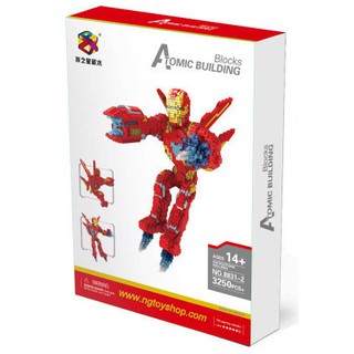 เลโก้ ตัวต่อ โมเดล นาโน Nanoblock Super Hero Iron man Atomic Building Block ไอรอนแมน