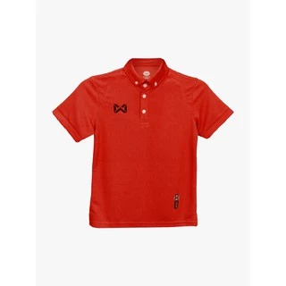 WARRIX เสื้อโปโลเบสิคเด็ก แขนสั้น WA-3315KN-แดง-RR