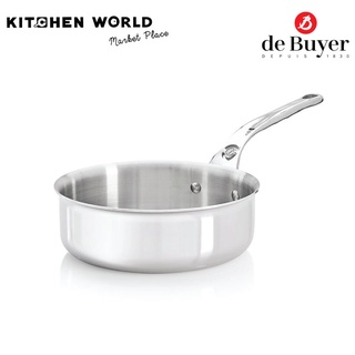 de Buyer 3730.24 Straight-Edged Stainless Steel / กระทะสแตนเลสขนาด 24 cm