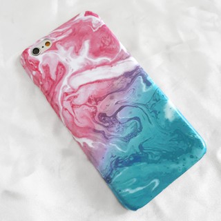 พร้อมส่ง เคสลาย Blue Pink Marble