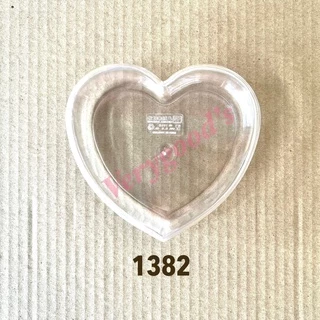 กล่องพลาสติกรูปหัวใจ สีใส และ สีทอง 1381,1382 ,1383 ,1385