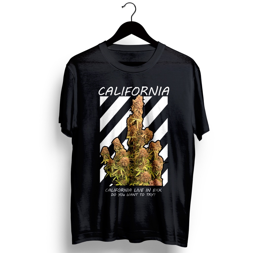in เสื้อยืดลายกัญชาcalifornia
