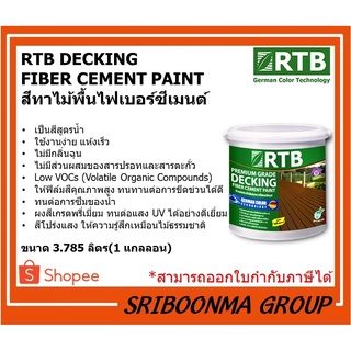 ROTHENBERG DECKING  FIBER CEMENT PAINT RTB | โรเธนเบิร์ก สีทาไม้พื้นไฟเบอร์ซีเมนต์ | สีทาไม้เทียม ขนาด 3.785 ลิตร (1กล.)