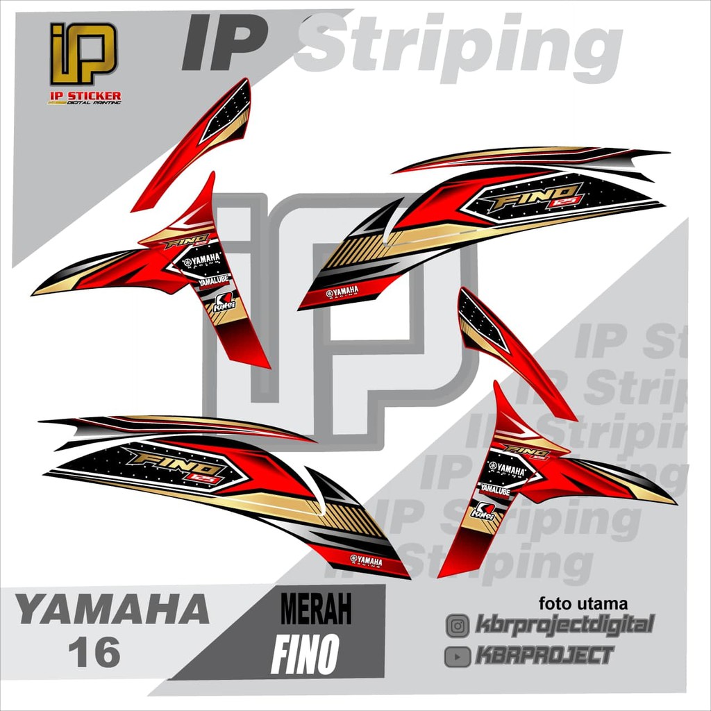 สติ๊กเกอร์ติดรถมอเตอร์ไซค์ – fino striping – มอเตอร์ไซค์yamaha – มอเตอร์ไซค์ – สติ๊กเกอร์วาริชั่น – 