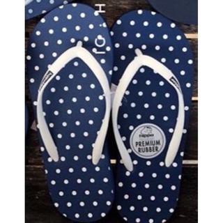 กรมท่าขาวจุด  Navywhite dot  Hippo shoe รองเท้าแตะฮิปโป No; 36 37 38 39 40