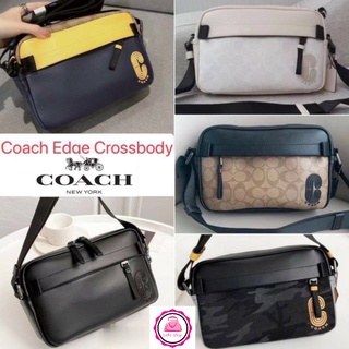 ส่งฟรี🔥 กระเป๋าสะพายข้างผู้ชาย COACH EDGE CROSSBODY แท้💯 ไปได้ทั่วโลก