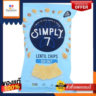 ซิมพลี 7 ถั่วเลนทิลชิพเกลือทะเล 113 กรัม/Simply7 Lentil Chips Sea Salt 113gSimply 7 Lentil Chips Sea Salt 113g/Simply7 L