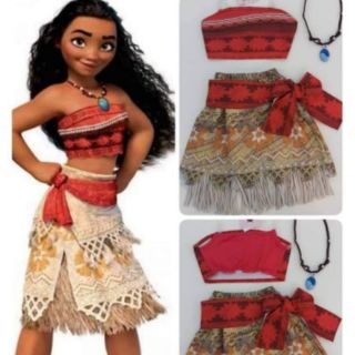 พร้อมส่ง ชุดโมอาน่า+สร้อย  #ชุดโมอาน่า Moana