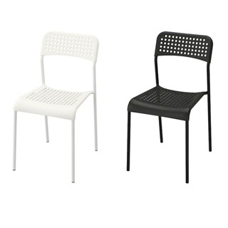 [ลดอีก40โค้ดXDXD7WN] เก้าอี้ ADDE โครงเหล็ก เบาะโพลี สามารถวางซ้อนได้ (IKEAแท้100%)