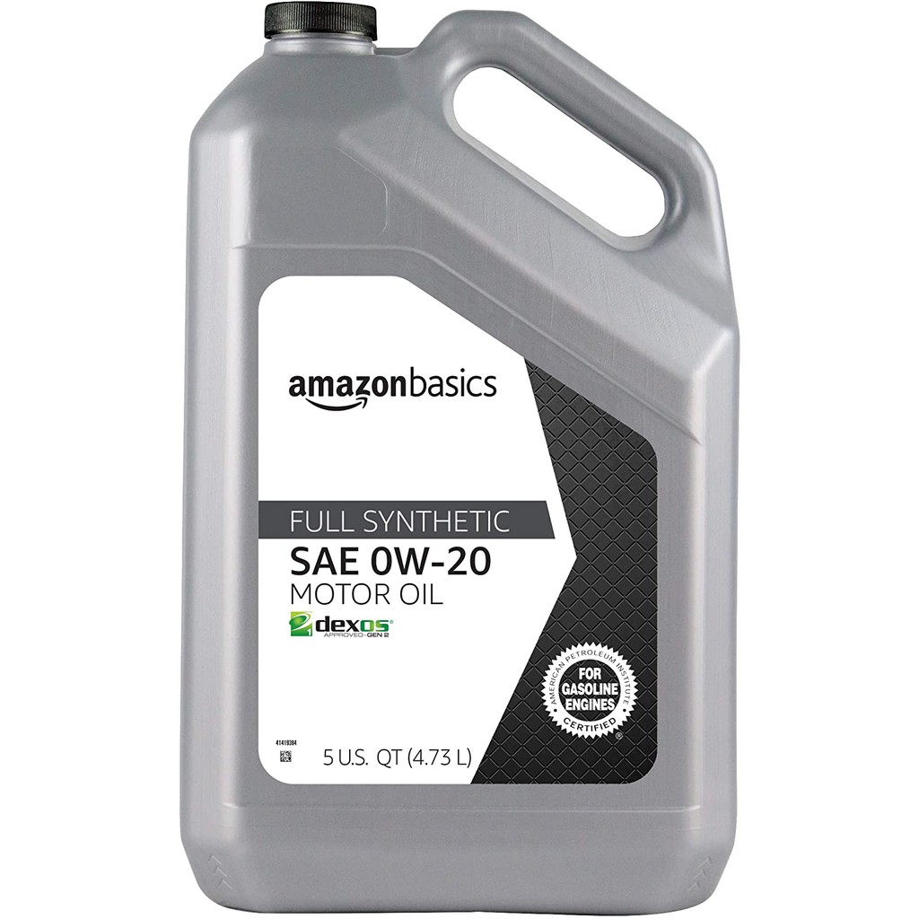 AmazonBasics [Full Synthetic Motor Oil - 0W-20 - 5 Quart น้ำมันเครื่อง engine oilถูกสุดในไทย] ซินเทติก best performance