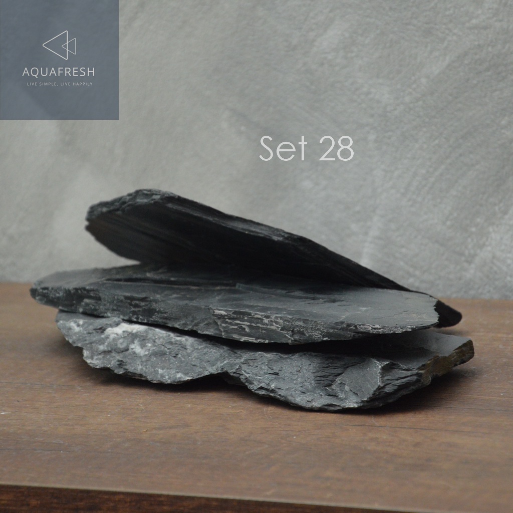 แผ่นหินกาบ (Slate plate) 1 แผ่น ใช้ตกแต่งตู้ปลา ตู้สัตว์เลี้ยง แต่งสวน เป็นพร็อพถ่ายรูป Display ราคา ถูกที่สุด ดีลบีเคเค แกลเลอรีภาพที่ 7