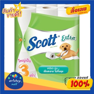 สก็อตต์ เอ็กซ์ตร้า กระดาษชำระความยาวพิเศษ 24 ม้วนScott Extra Extra Long Toilet Paper 24 Rolls