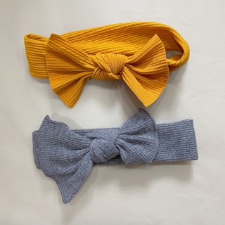 ที่คาดผม โบว์ big bow baby headband (set 2 ชิ้น)