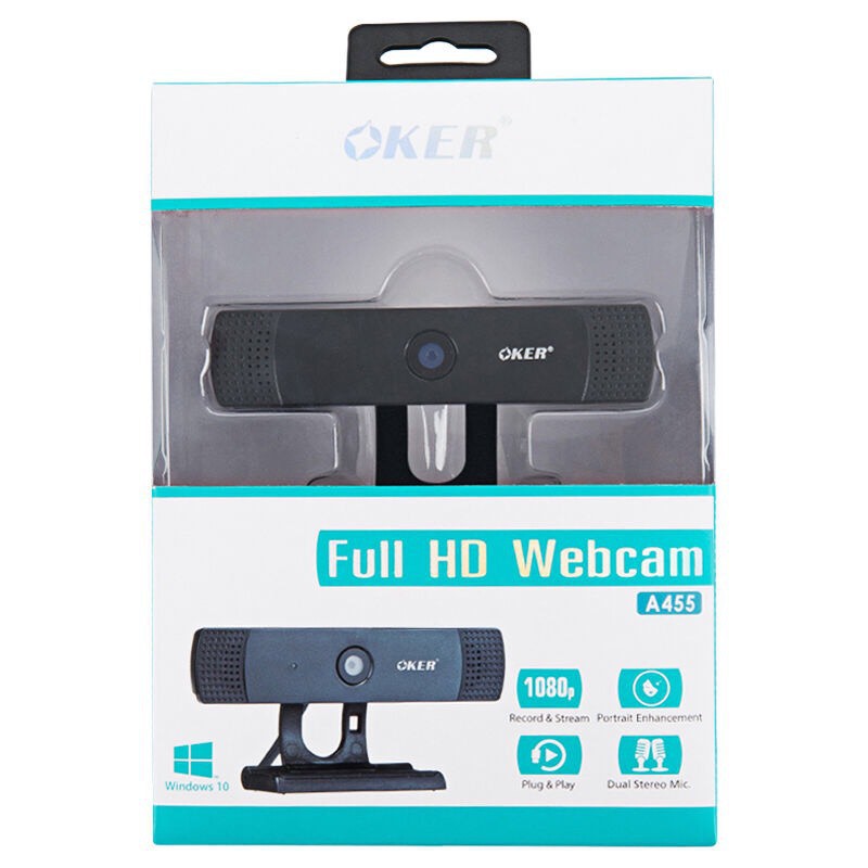 กล้องเวปแคม Webcam  Oker  รุ่น A 455  Full HD ของแท้ 100%