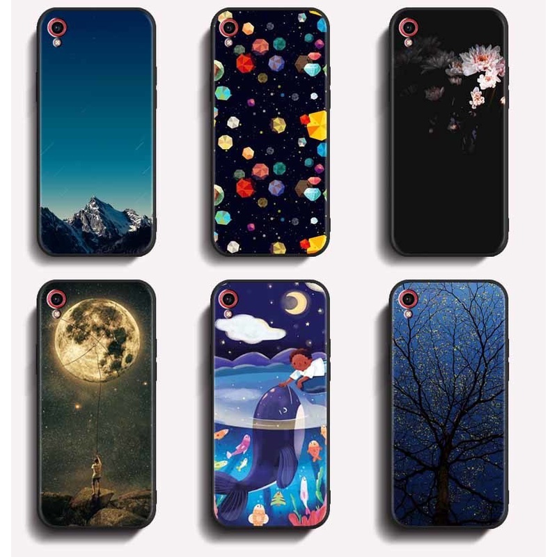 Softcase VIVO 1820 Y91c Y1s ป้องกันการแตกร้าว เคส TPU คุณภาพสูง ป้องกันเต็มรูปแบบ ยางซิลิโคน สีดํา