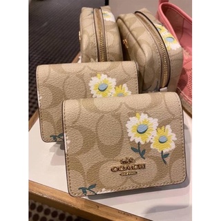 COACH  MINI WALLET SIGNATURE CANVAS