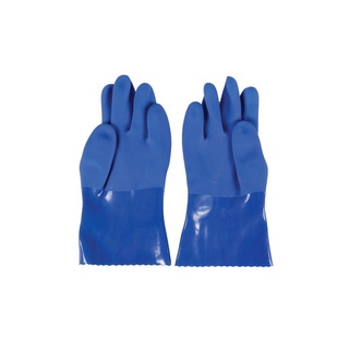 ถุงมือยาง PVC ไซส์ L สีน้ำเงิน TOWA OR656 ถุงมือยาง PVC Latex Gloves Size L Blue TOWA OR656