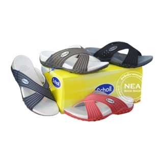 [ลิขสิทธิ์แท้] Scholl Duraflex Cross Comfort Sandals [U] NEA รองเท้าแตะ ผู้หญิง สกอล์ แท้