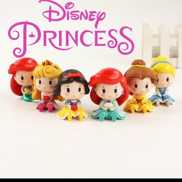 Qposket Princess Disney Chibi Q Posket Set 6pcs Topper HDDQ