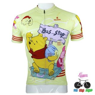 เสื้อปั่นจักรยานหมี POOH แขนสั้น (Pre-Order)