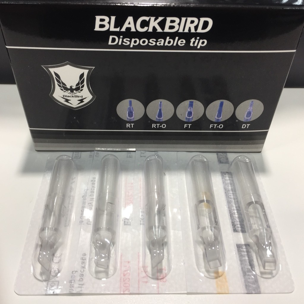 ปลายพลาสติกกระบอกจับลงเงา Tattoo Needle Disposable Tips MFT(ปลายปิด)