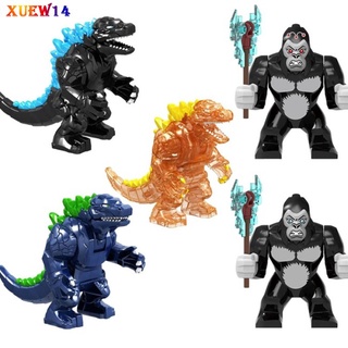 Ng King Kong เทียบกับ ของเล่นตัวต่อเลโก้ Godzilla KF1506-1507 ขนาดเล็ก