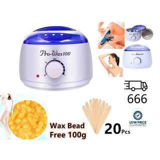 Pro-Wax 100 ชุดแว็กซ์กำจัดขน หม้ออุ่นแว็กซ์ เครื่องอุ่นแว็กซ์ กําจัดขน Wax Heater prowax Wax Warmer Wax Beans