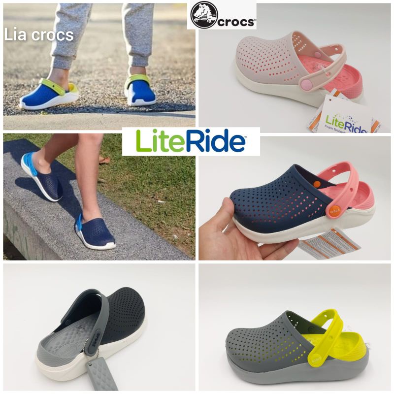Crocs literide kids kids junior c8 - j1 j2 j2 / crocs kids / crocs literide รองเท้าแตะเด็ก