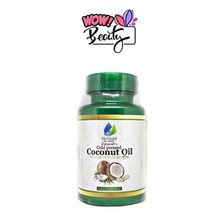 น้ำมันมะพร้าวสกัดเย็น 100% Coconut oil by Mermaid 40 ซอปเจล