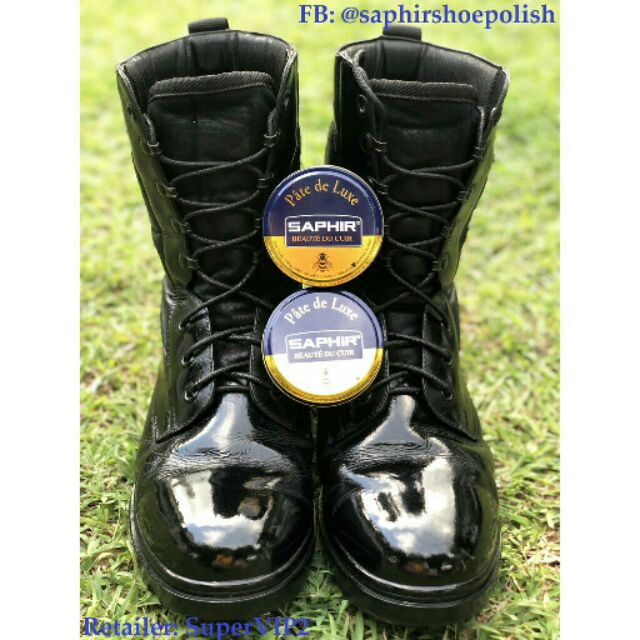 Saphir Beauté du Cuir Pâte de Luxe (ฺBlack) แวกซ์ขัดรองเท้า วัตถุดิบธรรมชาติคุณภาพเยี่ยมจากฝรั่งเศส