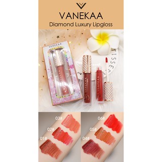 Vanekaa Diamond Luxury Lipgloss วานีก้า ไดมอนด์ ลักชัวรี่ ลิปกลอส 4กรัม.