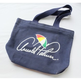 Arnold Palmer Tote Bag กว้าง 16 นิ้ว ยาว 13 นิ้ว สีกรม มือสอง ของแท้