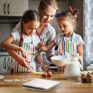 (เครื่องชั่ง 5 กิโล) ผิวหน้าสแตนเลส สวย หรูหรา เครื่องชั่งในครัว Kitchen Scale Digital Scale
