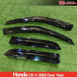 คิ้วประตู กันสาด honda crv 2002 2003 2004 2005 2006 สีดำ