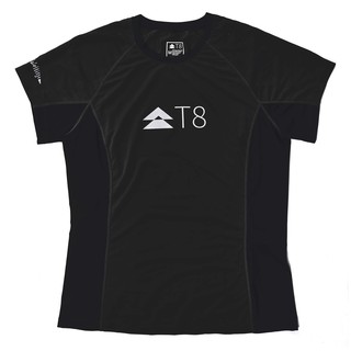 T8 Run เสื้อวิ่งแขนสั้น ผู้หญิง สีดำ Pure Black