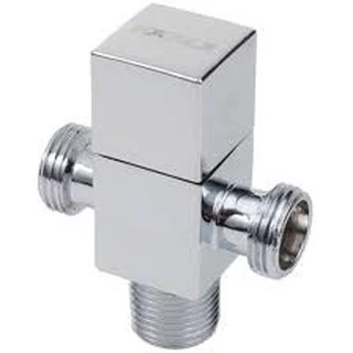 สต๊อปวาล์ว 2 ทาง HAFELE 495.61.254 วาล์วเปิด-ปิดน้ำ แบบเหลี่ยม (วาล์วชักโครก+สายฉีด)